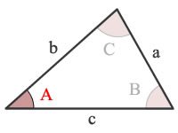 Law of Cosines Calculator 1 triangle loc aa