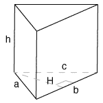Triangular Prism Calculator 1 triangular prism base