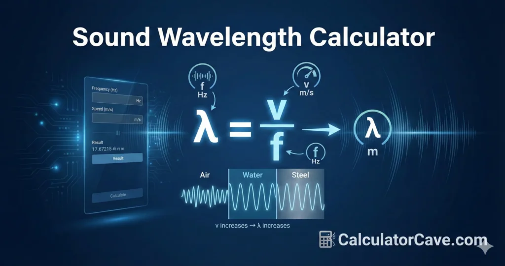 Sound Wavelength Calculator 1 Sound Wavelength Calculator